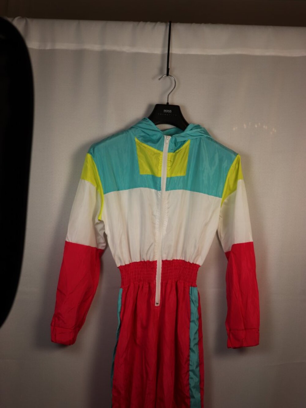 Vintage 80s 90s Color Block Jumpsuit – Women’s Medium – Jazzercise Workout - Picture 2 of 4